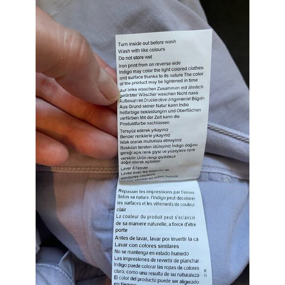 Mavi Light Purple Flat Front Mid Rise Shorts Stretch Women’s Size 27 NWT - Picture 10 of 11